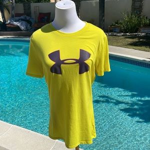Under Armor Neon Yellow Shirt | Size S